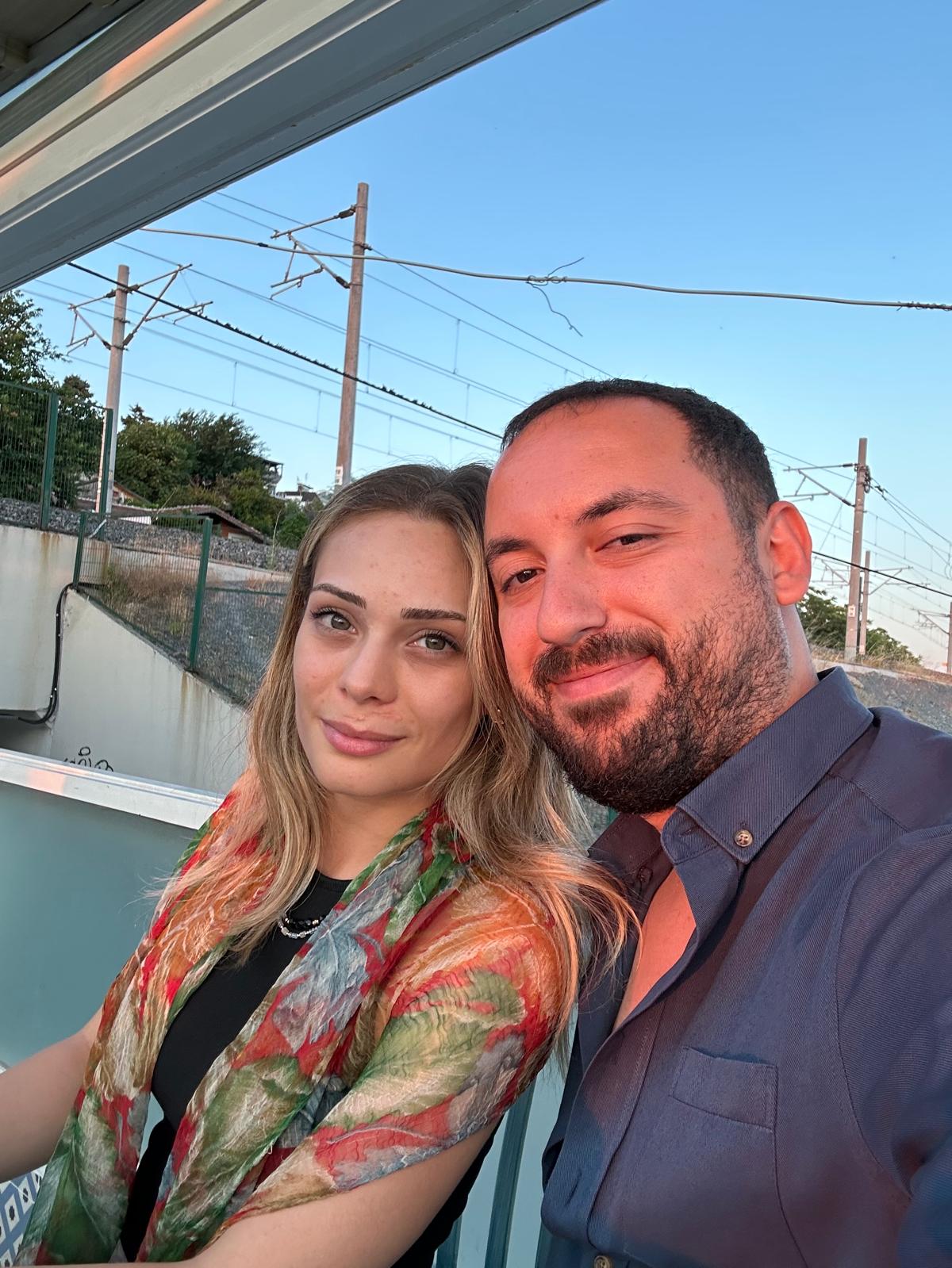 İlayda ve Aykut gün batımında